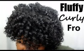 Natural Hair | Fluffy Curly Fro | Jessibaby901