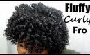 Natural Hair | Fluffy Curly Fro | Jessibaby901