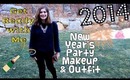New Year`s Party Makeup & Outfit: Get Ready With Me