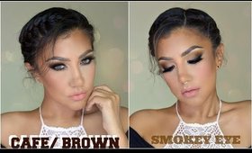 AHUMADO en CAFE / Brown Smokey Eye Makeup Tutorial | auroramakeup