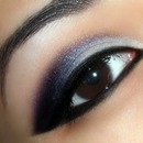 Dramatic purple shadow and liner