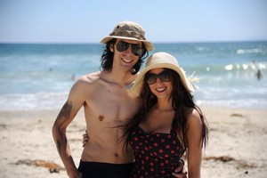 My boyfriend and I's beach look.