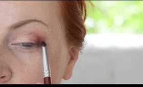Wearable summer brights (pink/gold) makeup