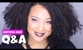NATURAL HAIR Q&A | Fav Products, Getting Rid of Frizzy Hair + How I Maintain My Styles