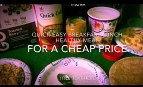 Easy fast cheap healthy meal