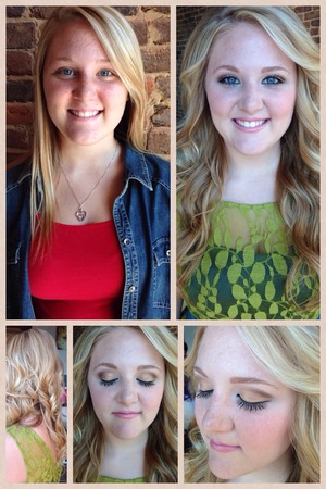 Had late senior pictures done and had a lady do my makeup and hair and I thought it was absolutely gorgeous. Her page is the transformation on Facebook if anyone would like to see her work. :)