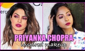 PRIYANKA CHOPRA Inspired Makeup | Pink & Purple Makeup look | Stacey Castanha