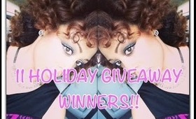 11 Holiday Giveaway WINNERS