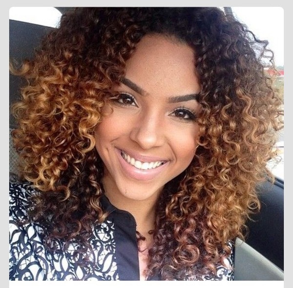 Hair color ideas for curly hair. | Beautylish