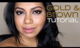 Gold & Brown Smokey Tutorial | YazMakeUpArtist