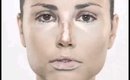 Contour and highlight tutorial makeup application
