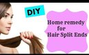 How to get rid off hair split ends-Home-remedy