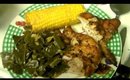 Cajun Chicken, Corn & Greens