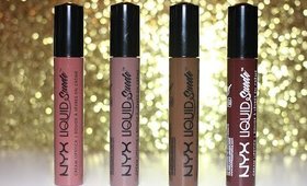 Lip Swatches | NYX Liquid Suede Cream Lipsticks.