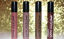 Lip Swatches | NYX Liquid Suede Cream Lipsticks.
