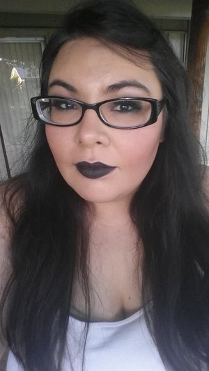 First time messing around with black lipsticn