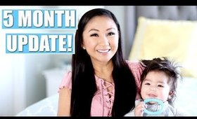 JACOB'S 5 MONTH OLD BABY UPDATE! | Baby Food, Rolling Over, Sleeping Through The Night