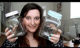 DIY Shabby Chic Storage Jars - cute, girly craft idea