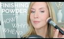 How to use Finishing Powder for an Airbrushed Makeup Look | The BEST Finishing Powders