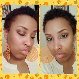 A NYX orange and brown in crease!