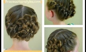 Braided Flower Updo, Easter & Prom Hairstyles