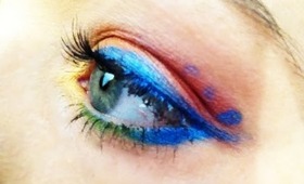Rainbow eye make-up tutorial