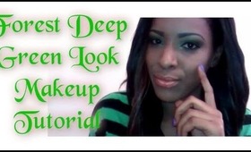 Makeup Tutorial:  Deep Green Forest Makeup Tutorial