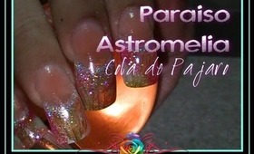 Paraíso Astromelia Cola de Pájaro Diseño de Uñas :::... Jennifer Perez of Mystic Nails ☆