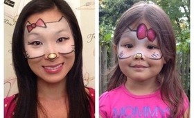 Hello Kitty Makeup for Halloween! ❤ Mask Tutorial! ❤