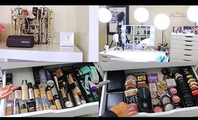 Updated Beauty Room Tour & Makeup Collection!