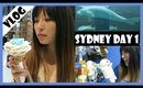 Sydney Day 1 - Flower Cone Ice Cream | Aquarium | Meliney Vlogs