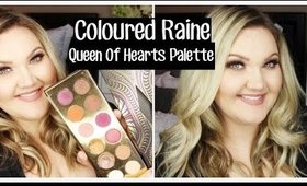 COLOURED RAINE 'QUEEN OF HEARTS' PALETTE | LOOK + SWATCHES