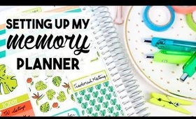 Setting Up My Memory Keeping Planner | Erin Condren Horizontal Life Planner