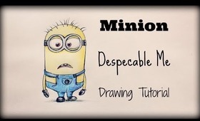 Drawing Tutorial ❤ How to draw a Minion