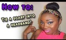 HOW TO│tie your scarf into a headband