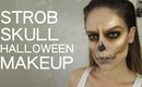 GLAM Strobe Skeleton Skull Halloween Makeup Tutorial 2016 EASY