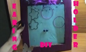 ♥ DIY Earring Holder Tutorial ♥ ( • ◡ • )