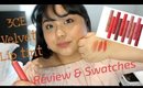 3CE Velvet Lip Tint Swatches and Review