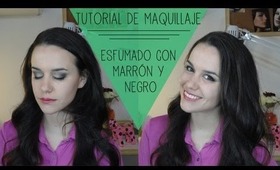 Tutorial de Maquillaje: esfumado con marrón y negro