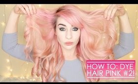 HOW TO DYE HAIR PINK #2 | Katie Snooks