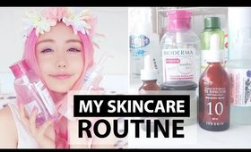 My Skincare Routine Korean and Organic 2015 | Wengie| SkinFood, BioDerma, Its Skin, Innisfree