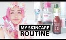 My Skincare Routine Korean and Organic 2015 | Wengie| SkinFood, BioDerma, Its Skin, Innisfree