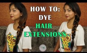 HOW TO: Dye Hair Extensions at Home | From Blonde to Dark Brown | Irresistable Me Hair Extensions