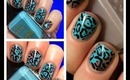 A montage of my nail art inc nail art stamping water marbelling