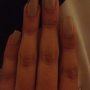 Nude nails withs simple nail art