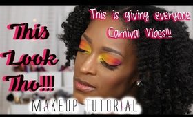 Carnival Vibes Makeup Look (I heard Coachella was Cancelled...Not That I was Going 😅l ReanellSelina
