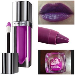 This is a mix of revlons matte balm in shameless and maybellines color elixir in vision in violet.