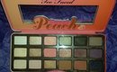 TooFaced Sweet Peach Palette Swatches