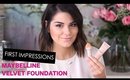 NEW DRUGSTORE: Maybelline Velvet Foundation & Dream Blender | FIRST IMPRESSIONS / REVIEW