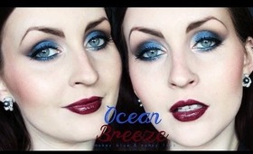 Ocean Breeze: Navy Eyes & Dark Lips